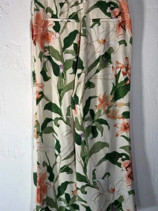 Ann Taylor Floral Wide-Leg Crop Pants - flowy pants - Picture 9 of 16